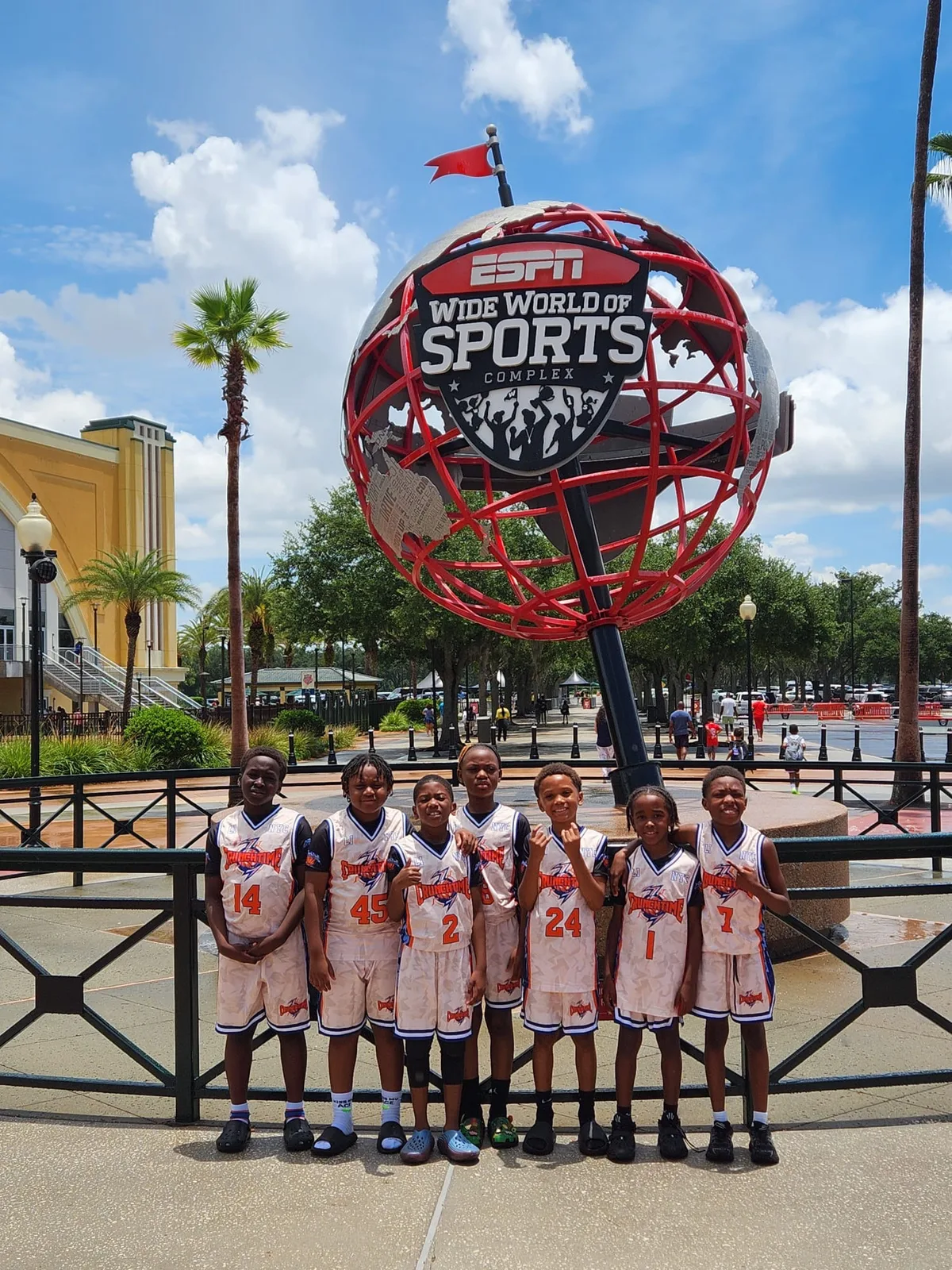 A Crunchtime team at the ESPN Wide World of Sports Complex for AAU Nationals